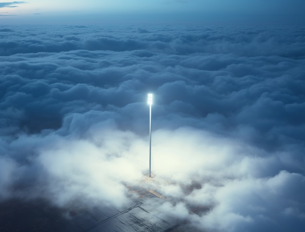 货运飞机划破夜空