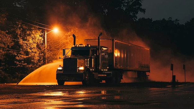 货运飞机夜间作业