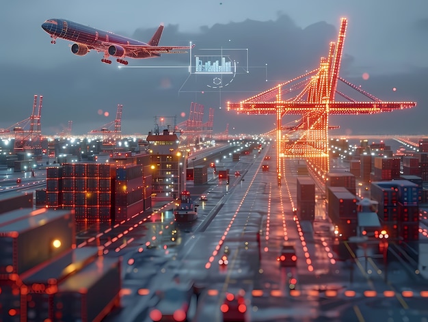 繁忙的盐城航空货运区