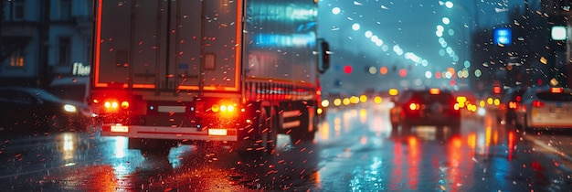 夜间装载货物的货机